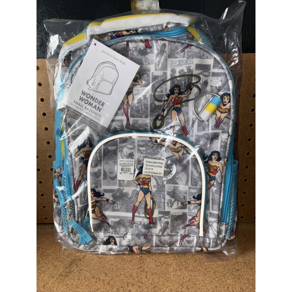 Pottery Barn kids Wonder Woman Small Backpack DC Comics